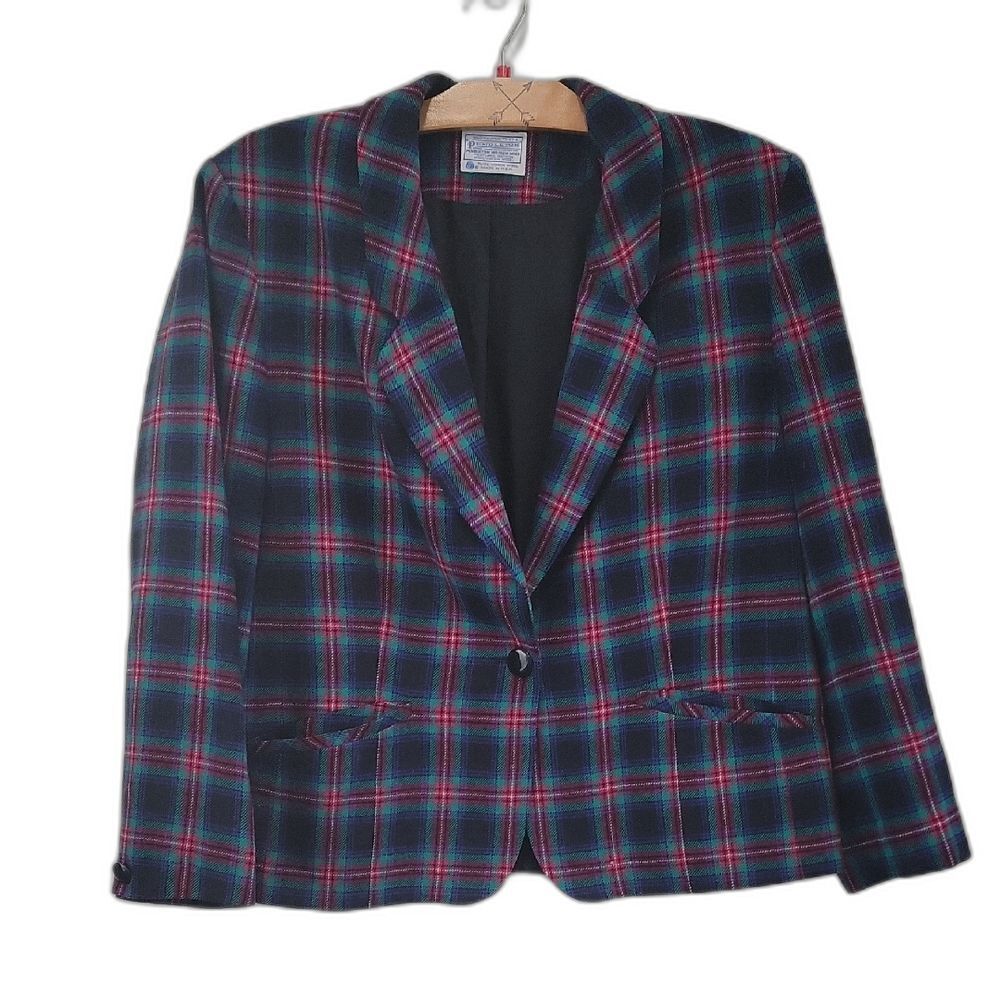 Pendleton Wool Academia Plaid with Red and Green
